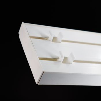 Rail PVC 2 voies Blanc - Kit complet - De 100 à 400 cm