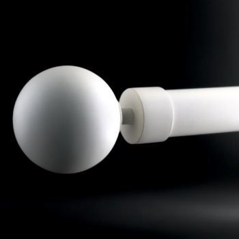Tringle ronde Boule Ø28 mm Blanc / Noir / Graphite