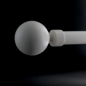 Tringle ronde Boule Ø20 mm Blanc / Noir / Graphite