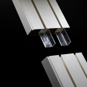 Raccord rail PVC transparent