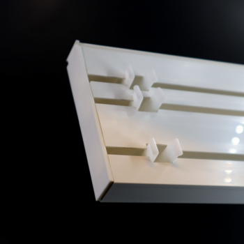 Rail PVC 3 voies Blanc - Kit complet - De 100 à 400 cm